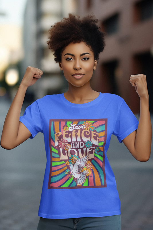 Ladies Save Love & Peace T-Shirt