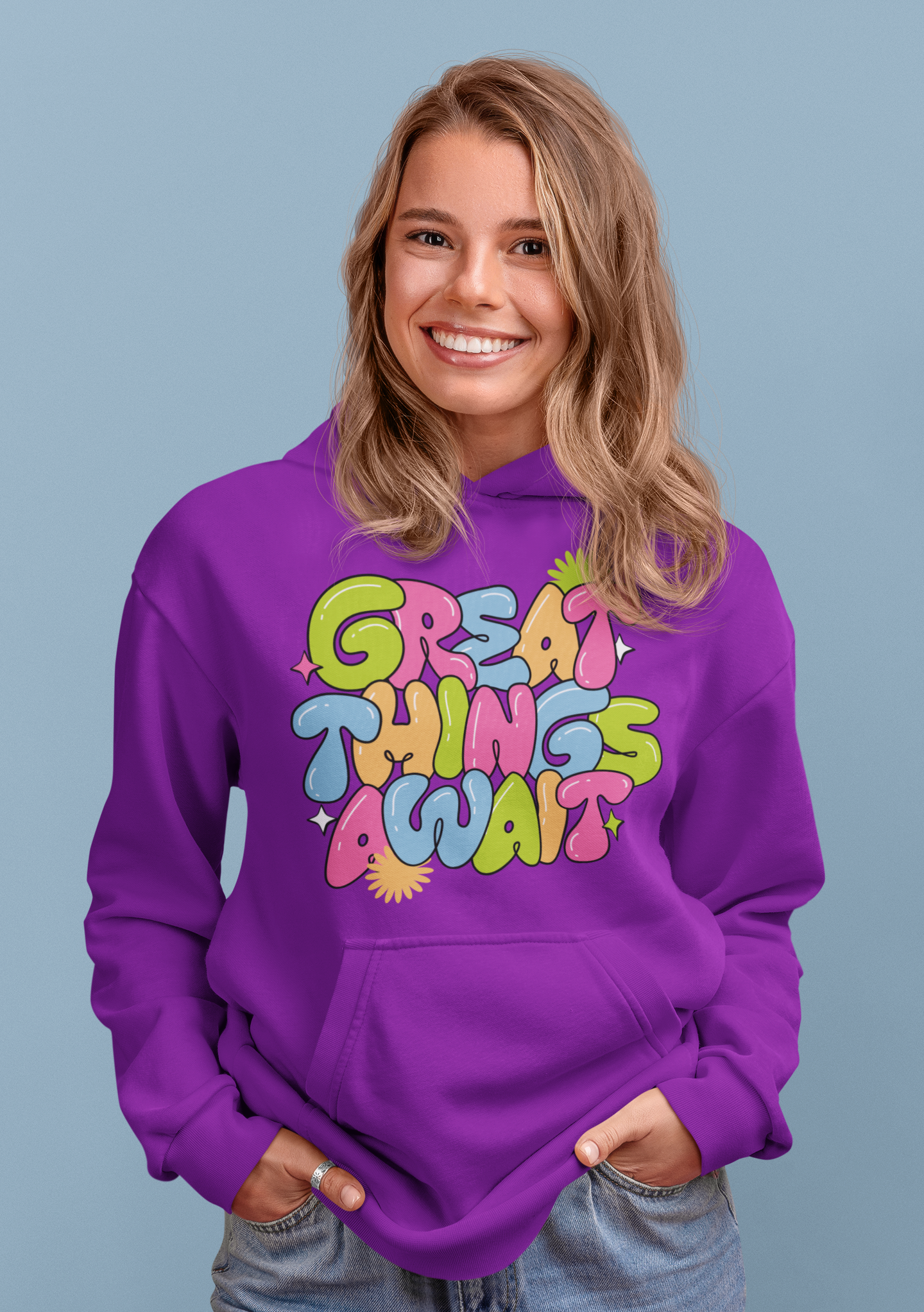 Ladies  Great things await, Hoodie