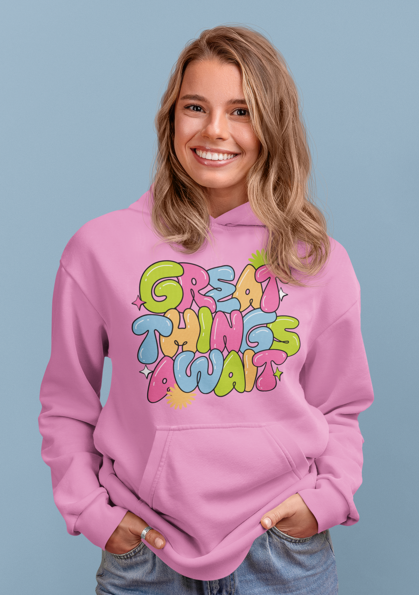 Ladies  Great things await, Hoodie