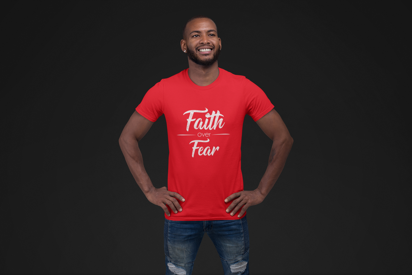 On Sale, Men's Faith Over Fear T-shirt