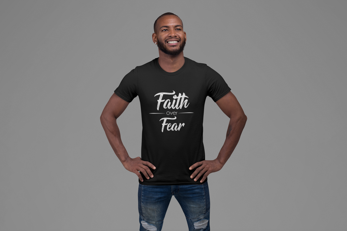 On Sale, Men's Faith Over Fear T-shirt