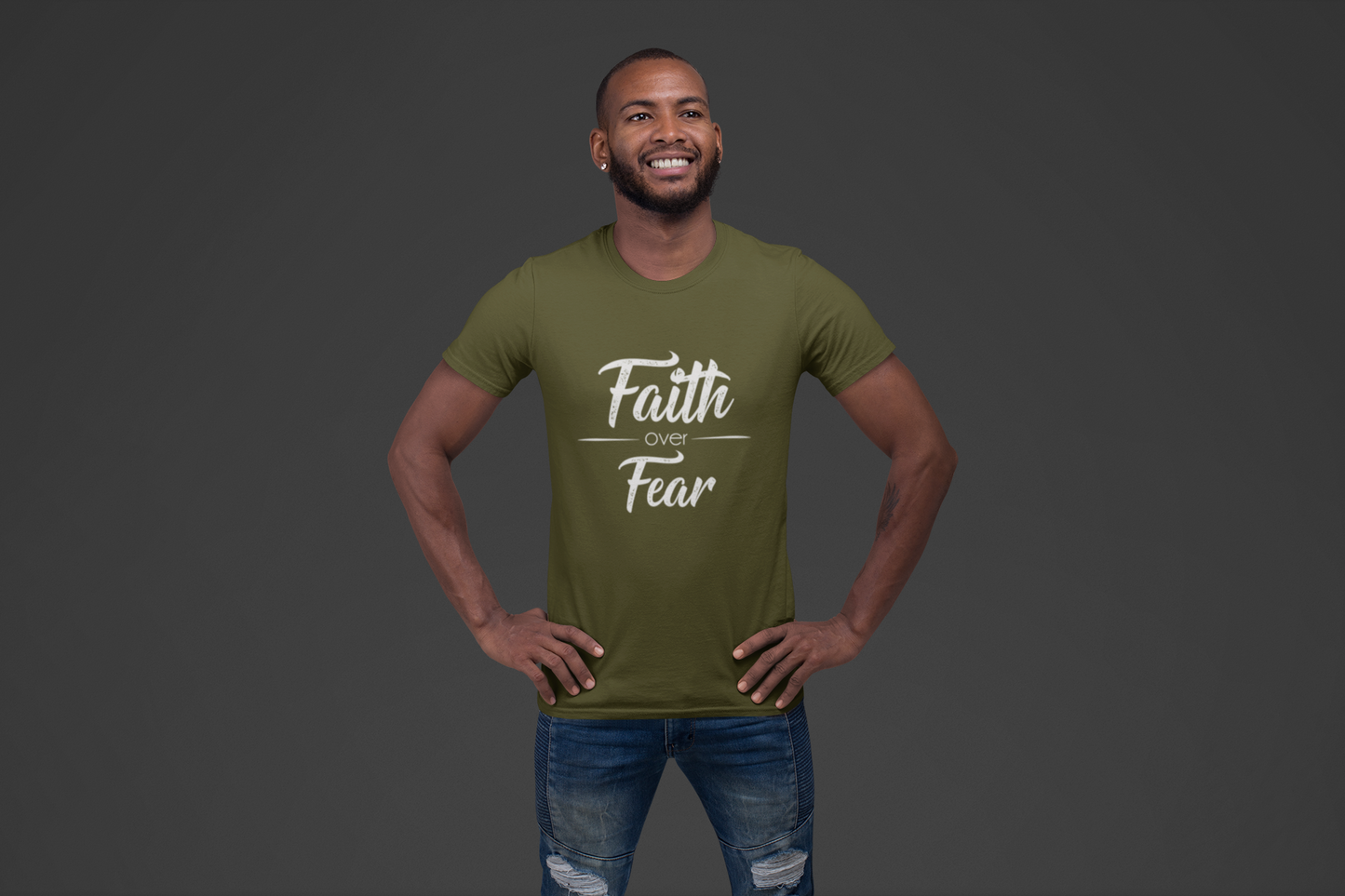 On Sale, Men's Faith Over Fear T-shirt