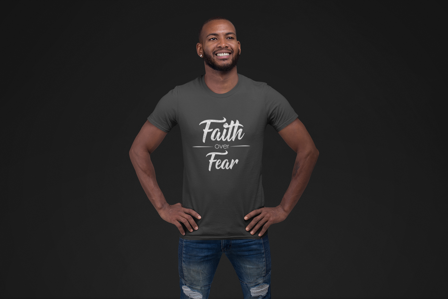 On Sale, Men's Faith Over Fear T-shirt