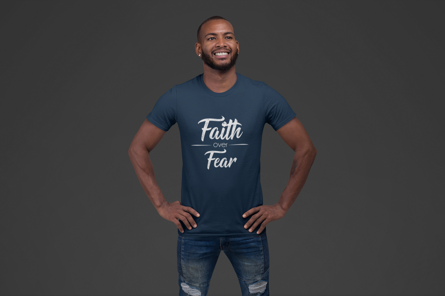 On Sale, Men's Faith Over Fear T-shirt