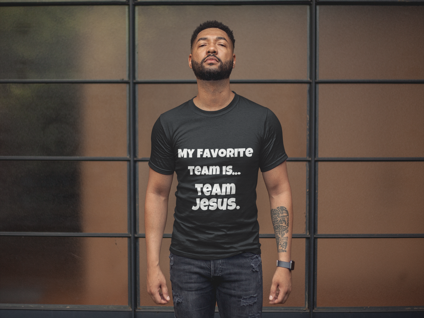 Men's My Favorite Team Is, Team Jesus T-Shirt