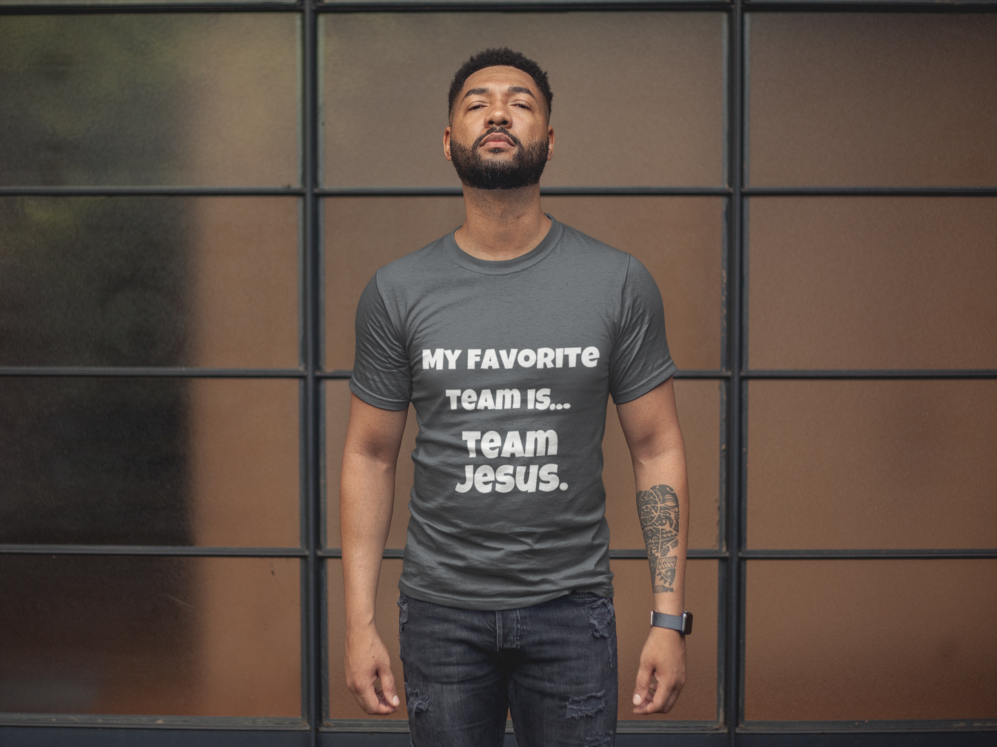 Men's My Favorite Team Is, Team Jesus T-Shirt