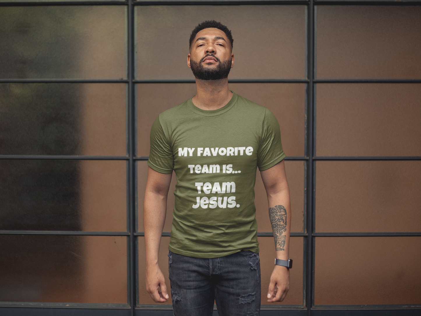 Men's My Favorite Team Is, Team Jesus T-Shirt