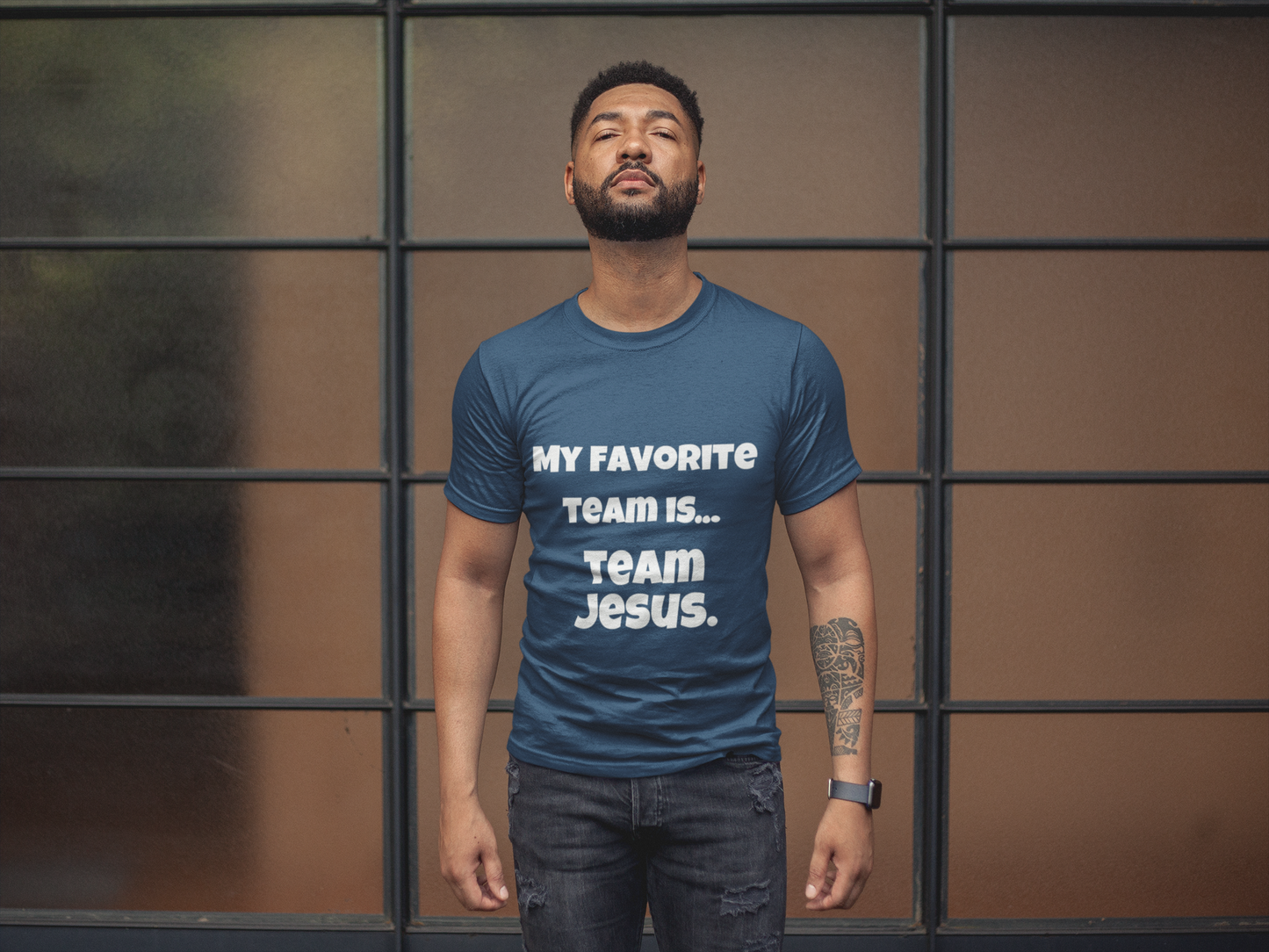 Men's My Favorite Team Is, Team Jesus T-Shirt