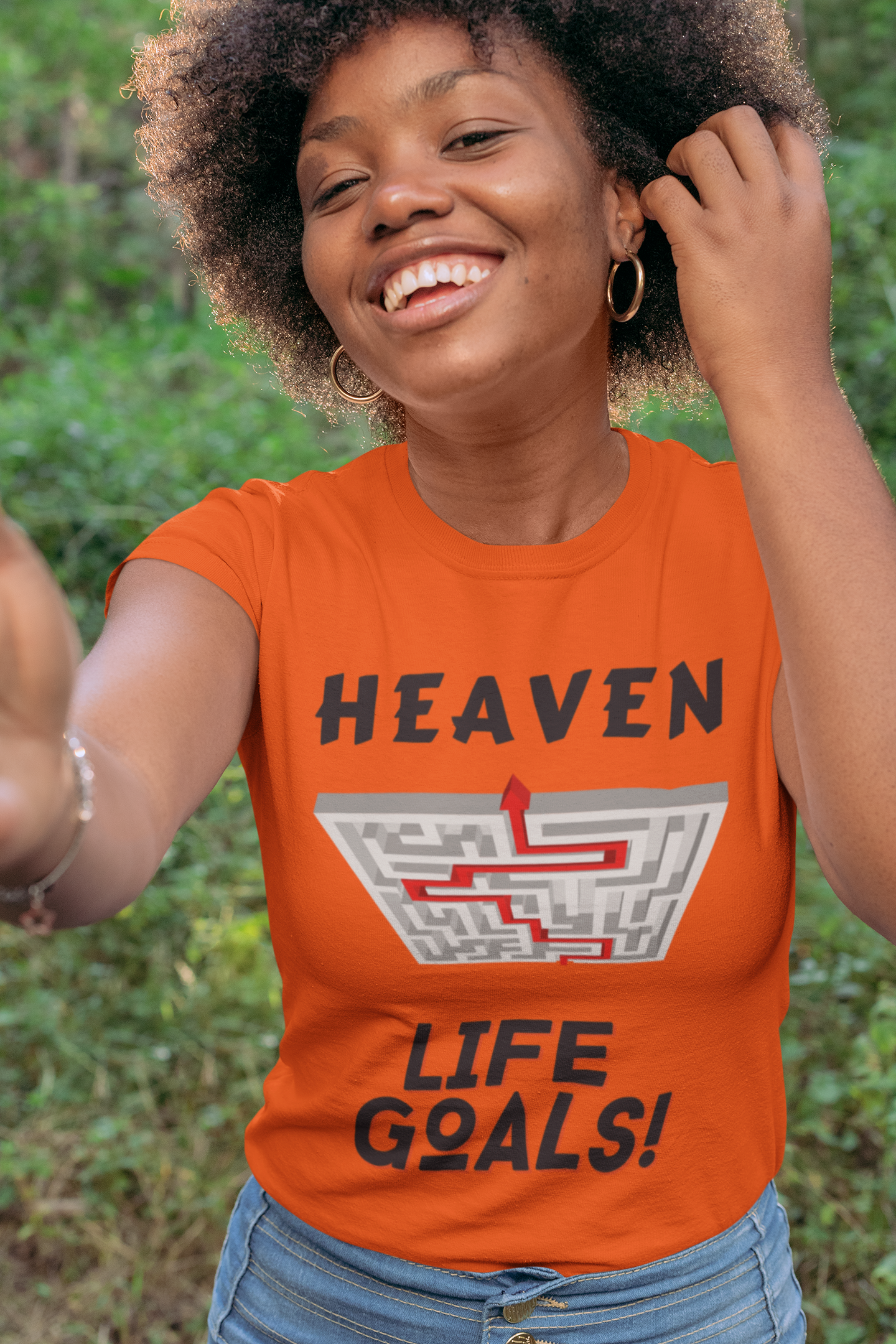 Ladies Life Goals Heaven T-Shirt