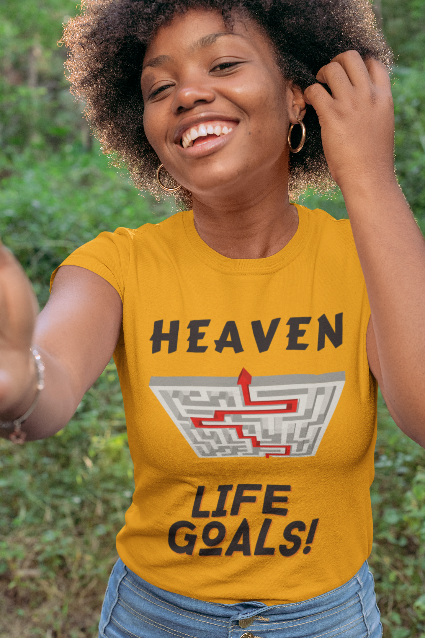 Ladies Life Goals Heaven T-Shirt