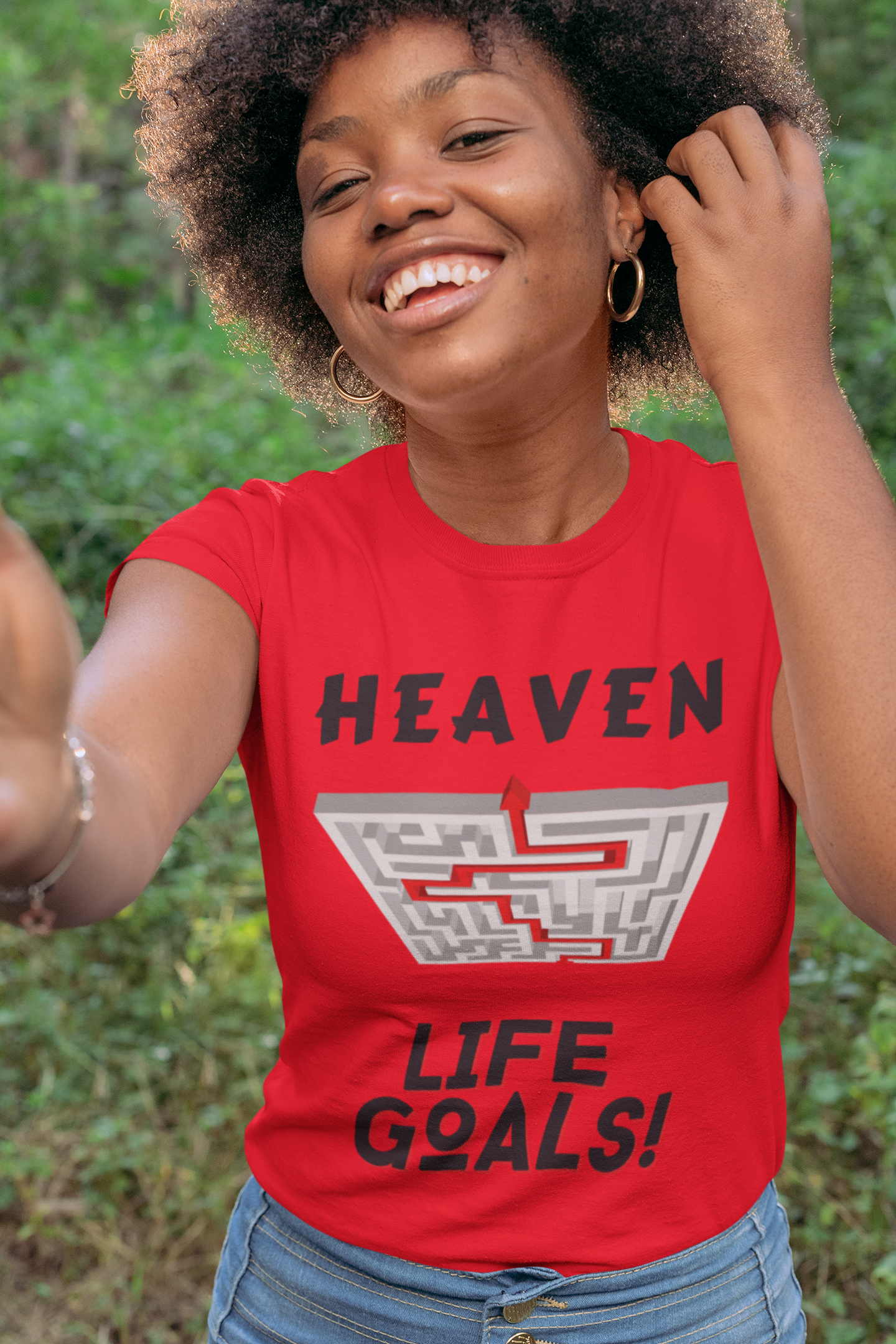 Ladies Life Goals Heaven T-Shirt