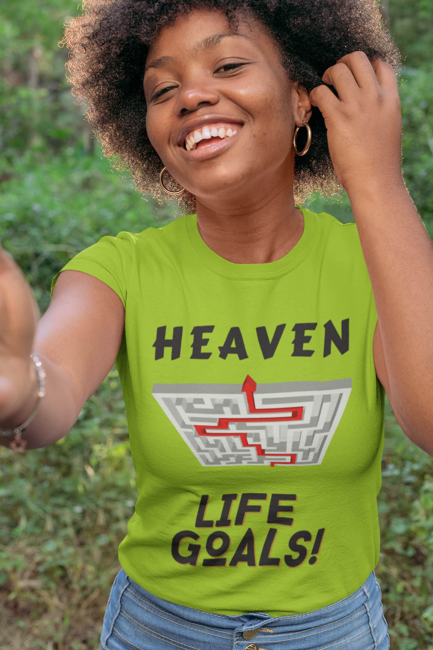 Ladies Life Goals Heaven T-Shirt