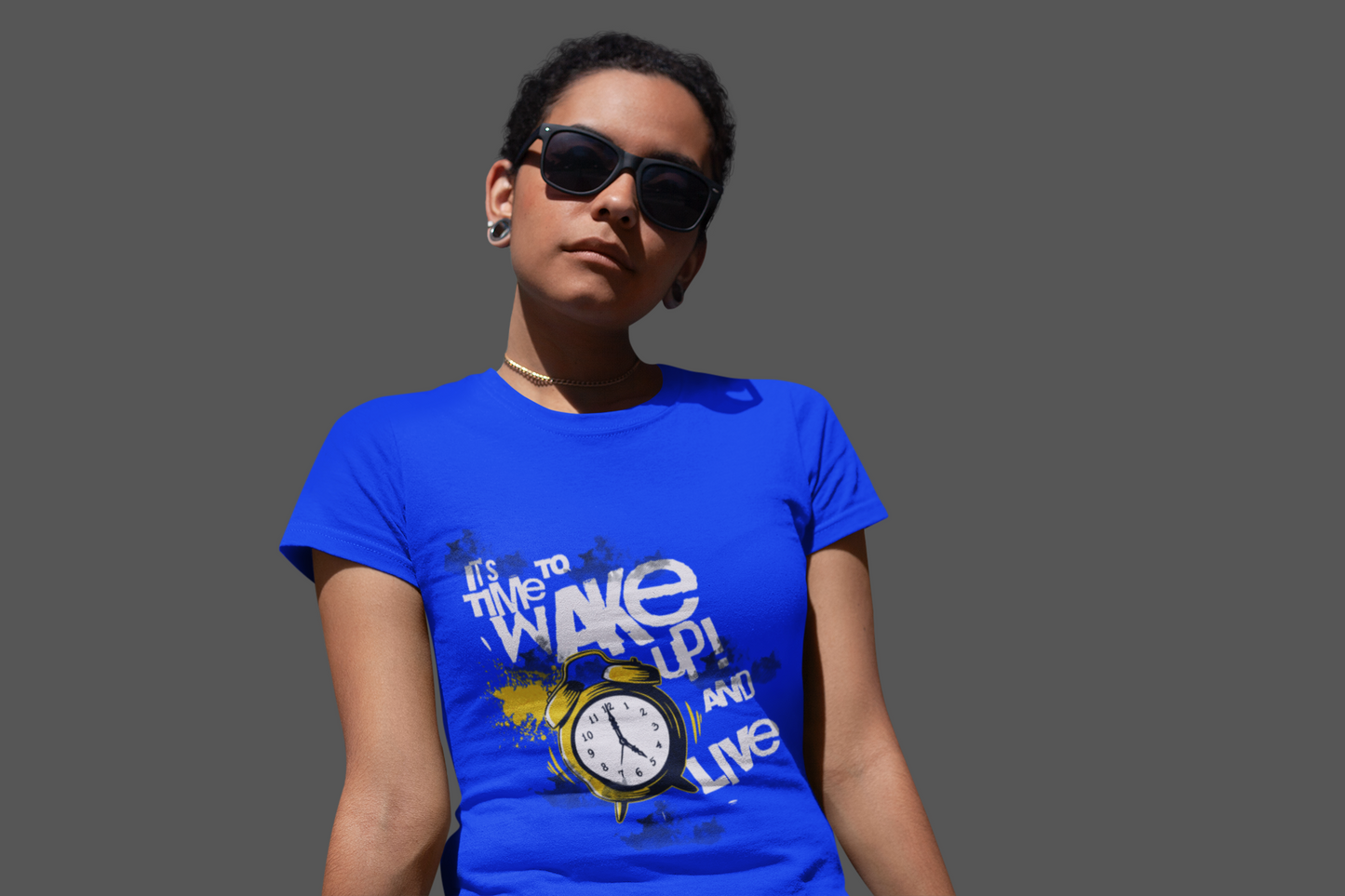 Ladies Time to Wake Up and Live T-Shirt