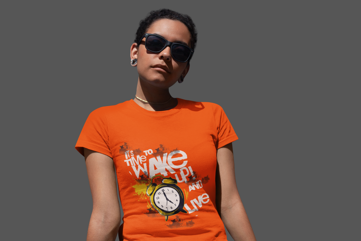 Ladies Time to Wake Up and Live T-Shirt