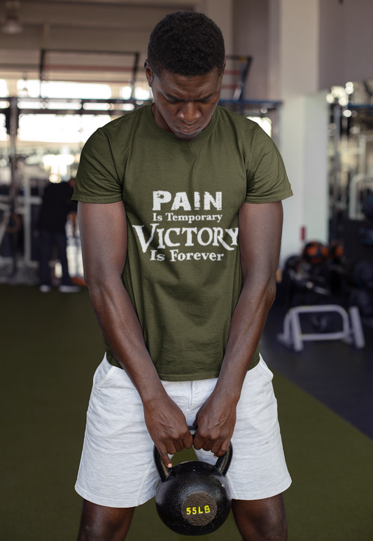 On Sale, Men's Pain is Temporary, Victory is Forever, T-shirt