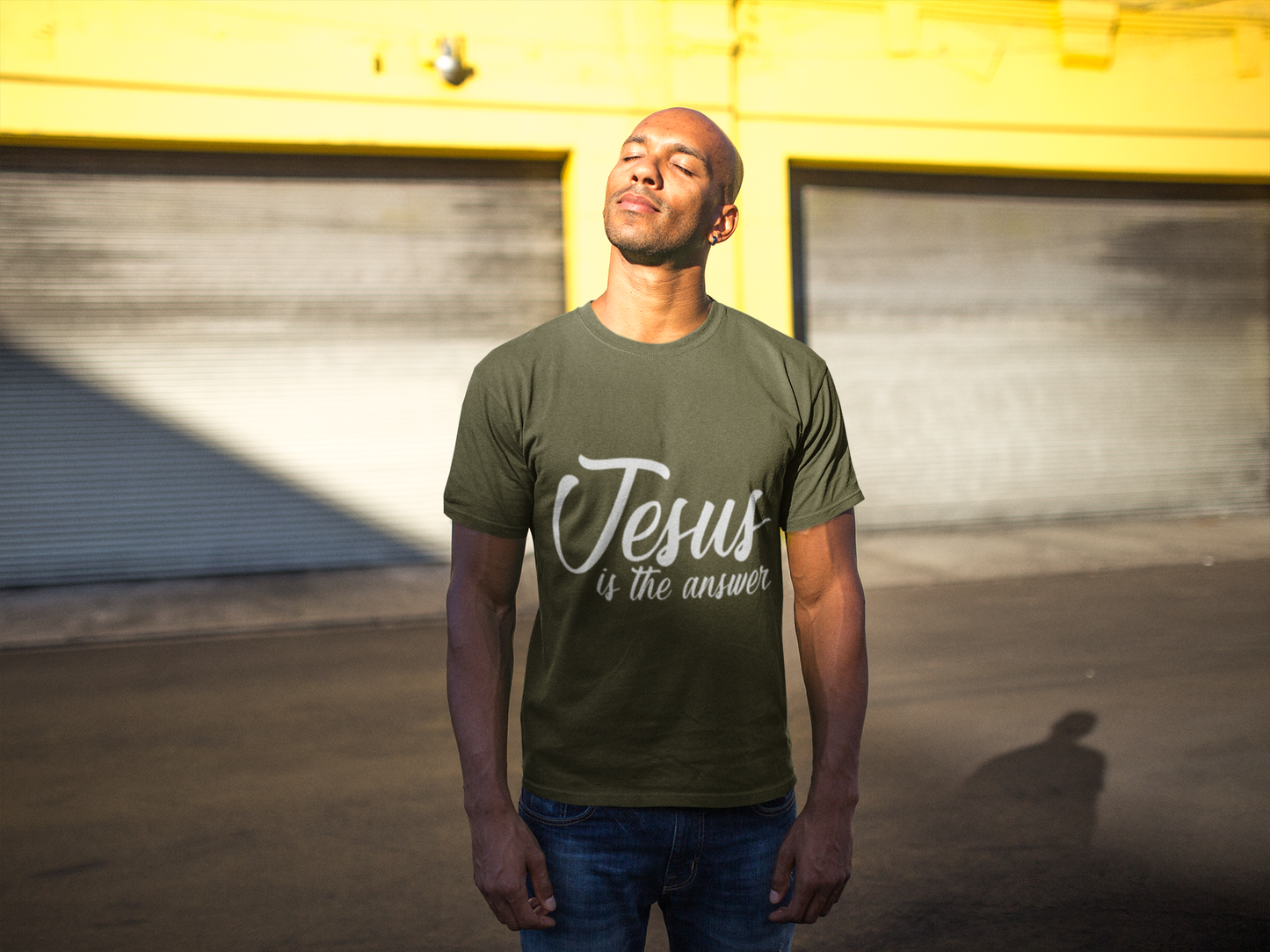 On Sale, Men's JESUS is the Answer T-Shirt