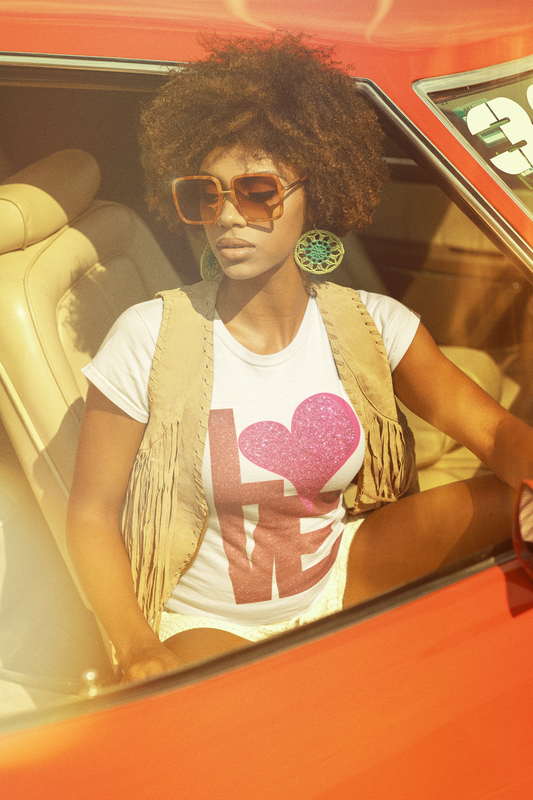 Women's Love Heart T-Shirt