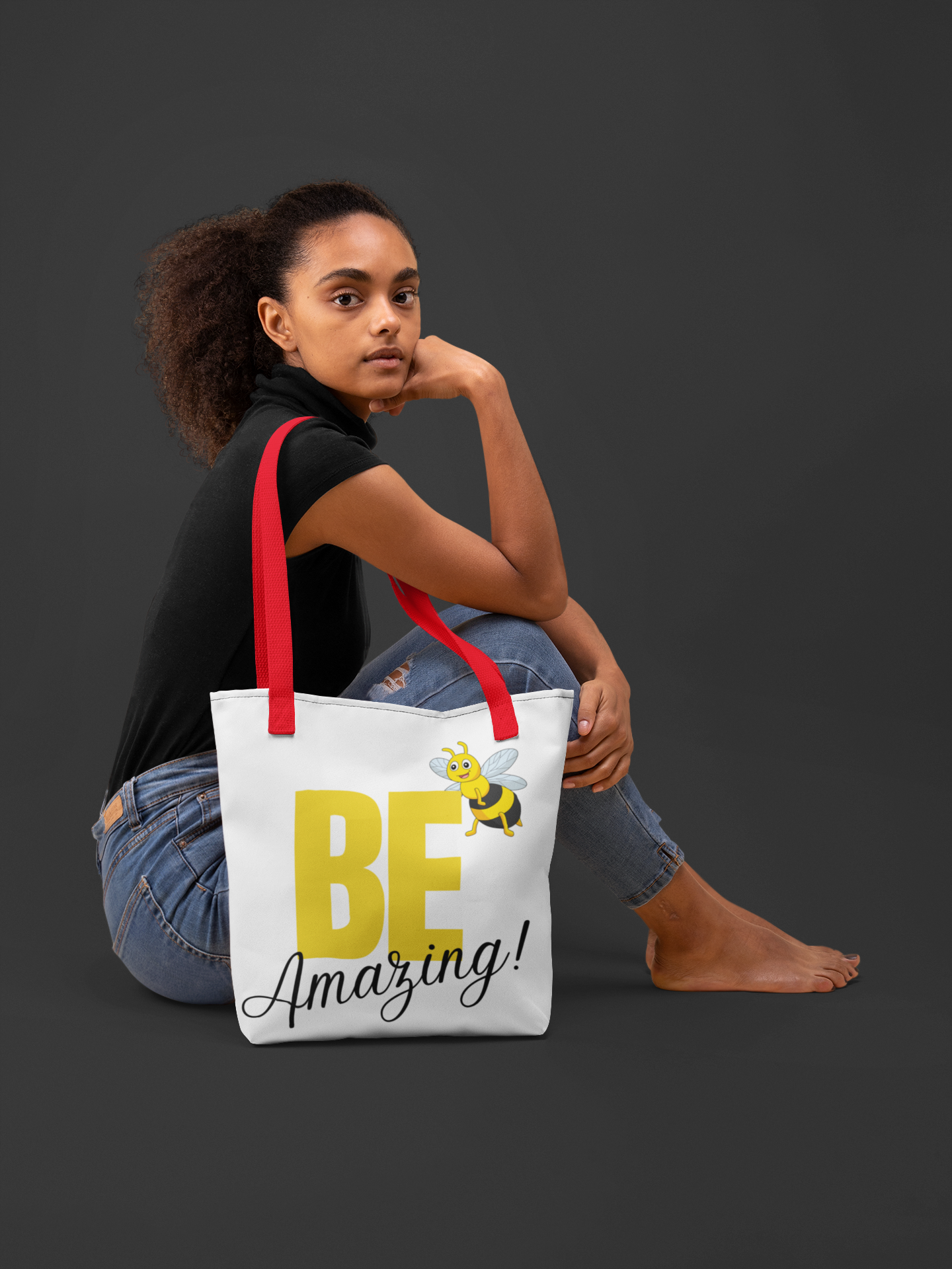 Women's Tote with Inside Pocket, Be Amazing!